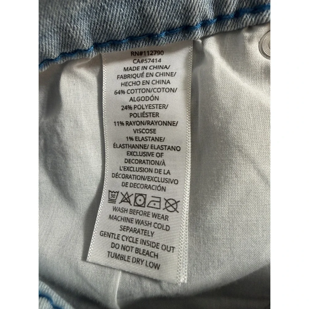 True Religion Geno Big T Flap Jeans 34x32 Light Wash Blue Tonal Stitch New